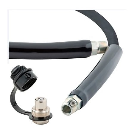 Bva Hydraulics BVA Hydraulic Rubber Hydraulic Hose, 1/4inID 6'L, 3/8in-18 NPTF, CH38M CS3814M